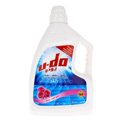 U.Do Antiseptic and Disinfectant Rose 3 L