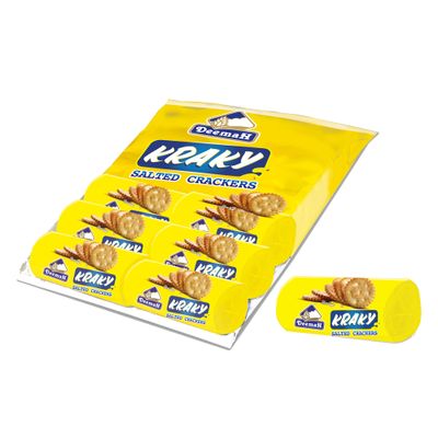 Deemah Crackers Kraky Salted 42 G × 12