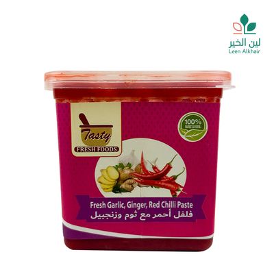 Leen Alkhai Paste Fresh Garlic & Ginger & Red Chilli 450 G