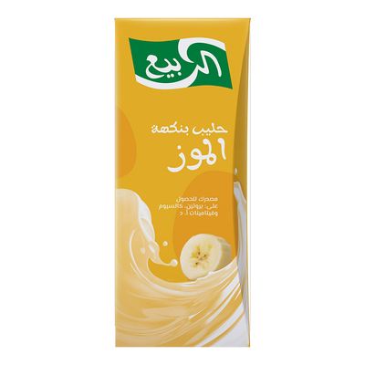 Alrabie Long Life Milk Banana Flavor 185 ML