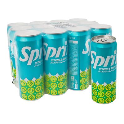 Sprite Citrus & Mint Flavored Soft Drink - 320ml × 12