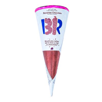 Baskin Robbins Ice Cream Cone With Bavarian Chocolate Flavor 120 ML