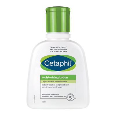 Cetaphil Moisturizing Lotion Dry To Normal Sensitive Skin With Avocado Oil & Vitamin E - 118ml