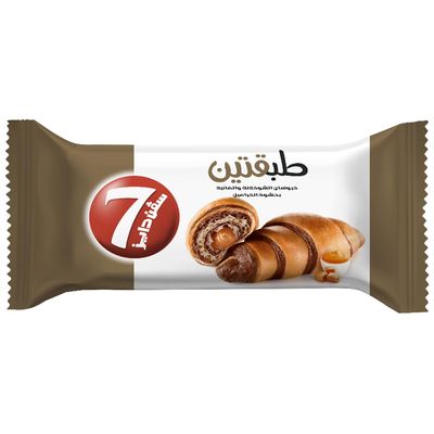سفن دايز كرواسان الشوكولاتة والفانيلا بحشوة الكراميل 90 جرام
