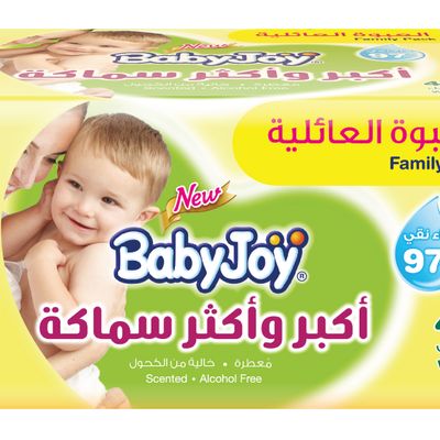 Baby Joy Baby Wipes Family Pack Thick 40 Pieces × 2