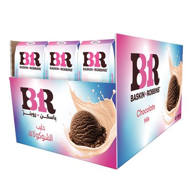 Baskin Robbins Chocolate Flavored Milk - 180ml × 12 