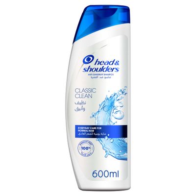 Head and Shoulders Shampoo Anti Dandruff Classic Clean For Normal Hair 600 ML