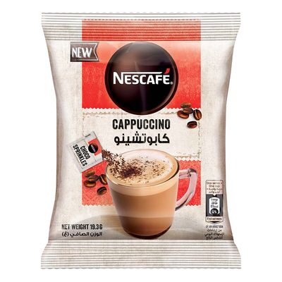 Nescafe Cappuccino Sachets With Choco Sprinkles 19.3 G