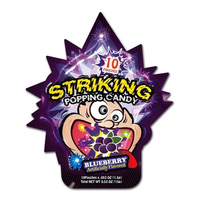 Striking Popping Candy Blueberry Flavored Imported 15 G