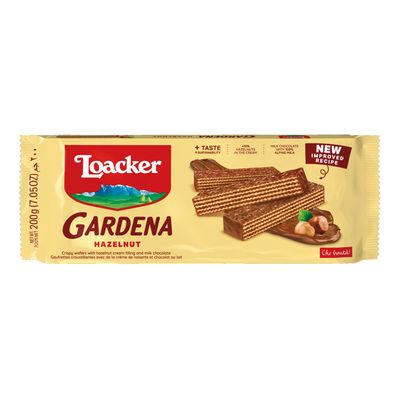Loacker Gardena Wafer Filled With Hazelnut Cream Coated With Chocolate 200 G