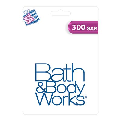 باث أند بادي وركس بطاقة هدايا 300 ريال