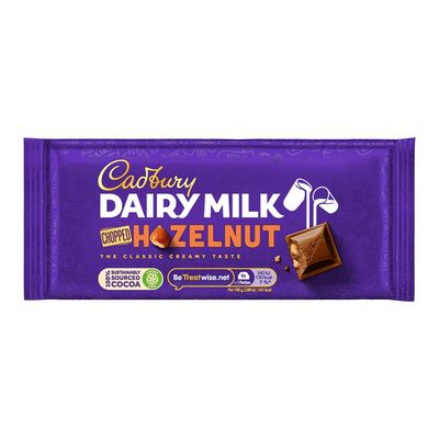 Cadbury Dairy Milk Chocolate Bar With Chopped Hazelnut (Imported) - 100g
