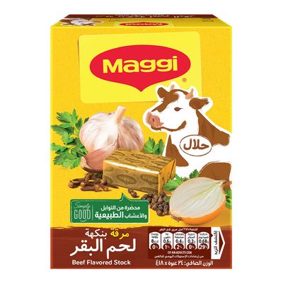 Maggi Stock Beef Flavored 18 G × 24
