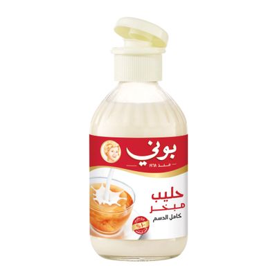 بوني حليب مبخر زجاجة كامل الدسم 319 مل