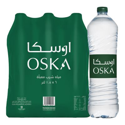 Oska Bottled Drinking Water 1.5 L × 6