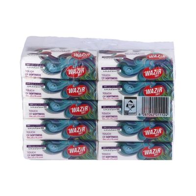 الوزير مناديل وجه فاخرة 3 طبقات  - 300 منديل  × 10