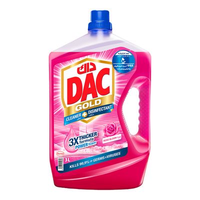 Dac Cleaner and Disinfectant Multi Use Rose Scent 3 L