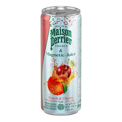 Maison Perrier Sparkling Drink With Peach And Cherry Flavor 250 ML