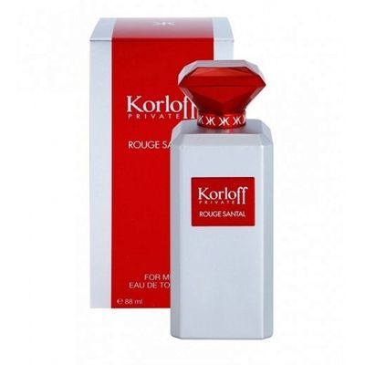 Korloff Perfume Rouge Santal Eau De Toilette  For Men -  88ml