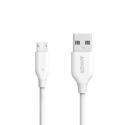 Anker Booster Cable PowerLine Micro USB 3ft White Offline V3