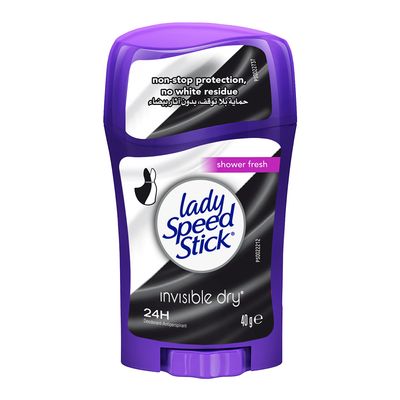 Lady Speed Stick Deodorant Invisible Dry Shower Fresh 40 G