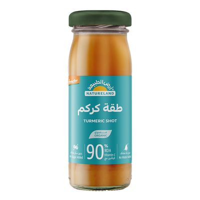 أرض الطبيعة طقة كركم بدون سكر مضاف عضوي 95 مل