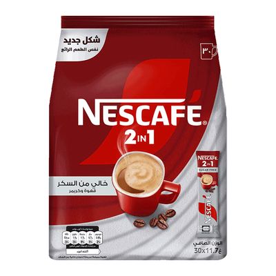 نسكافيه أظرف قهوة و كريمر 2 فى 1 كلاسيك خالي من السكر 11.7 جرام × 30
