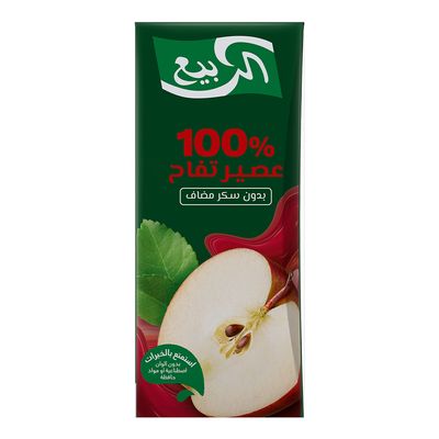 Alrabie Juice Apple Flavor No Added Sugar 185 ML