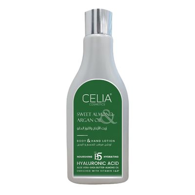Celia Body & Hand Lotion With Argan Oil & Sweet Almond - 200ml