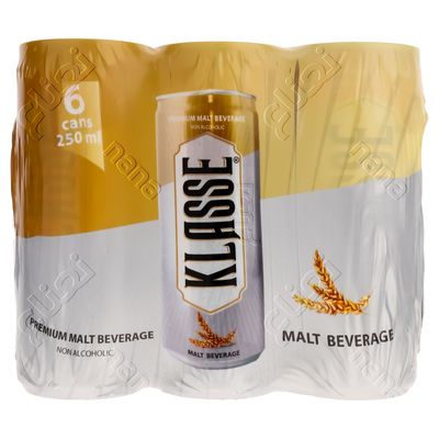 Klasse Malt Beverage Non Al Coholic 250 ML × 6