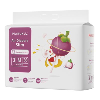 Makuku Air Diapers Slim With Tape Size 3 36 Pieces
