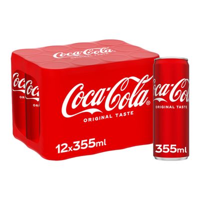 كوكا كولا مشروب غازي أصلي 355 مل × 12