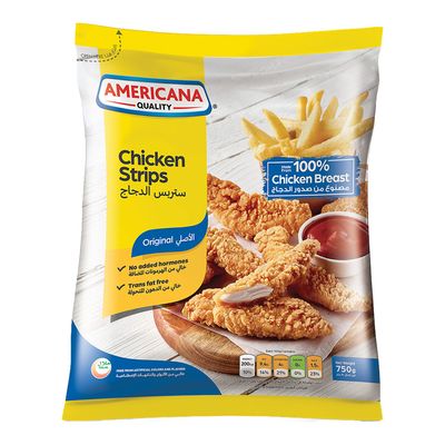 أمريكانا ستربس الدجاج الاصلى 750 جرام