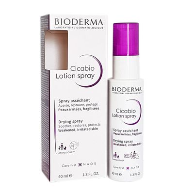 Bioderma Cicabio Lotion Spray Soothing And Protective Restore And Repair Weakened & Irritated Skin - 40ml
