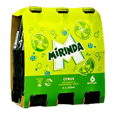 Mirinda Soft Drink Citrus Glass granules  250 ML × 6