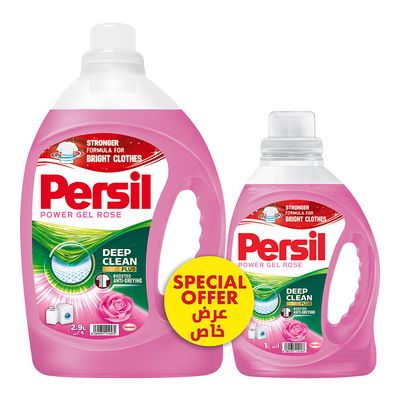 Persil Clothes Soap Power Gel Rose Scent 2.9 L+ 1 L