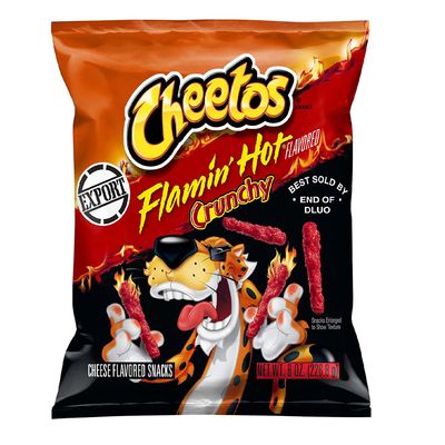 Cheetos Corn Snack Crunchy Flamin Hot ( Imported ) - 227 G