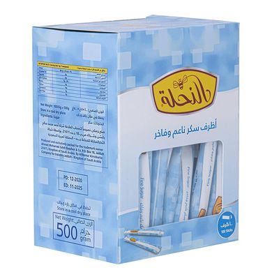 النحلة سكر ناعم و فاخر 100 ظرف