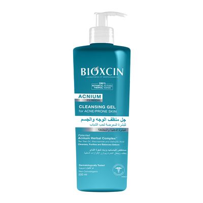 Bioxin Acnium Facial and Body Cleansing Gel For Acne Prone Skin - 500ml