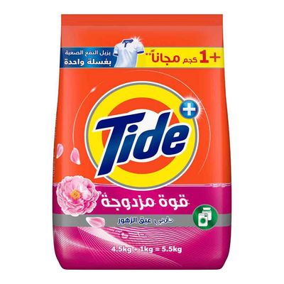 Tide Laundry Powder Detergent Automatic Touch of Downy Floral Breeze Scent 4.5 KG + 1 KG Free 