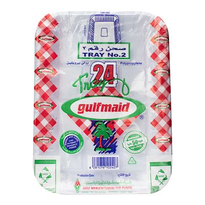 Gulfmaid Plastic Plates No.2 24 Pieces
