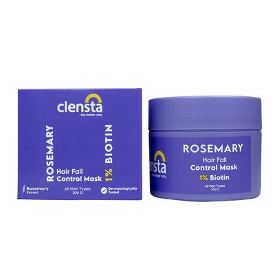 Clensta  Rosemary Hair Fall Control Mask with 1% Biotin- 200g
