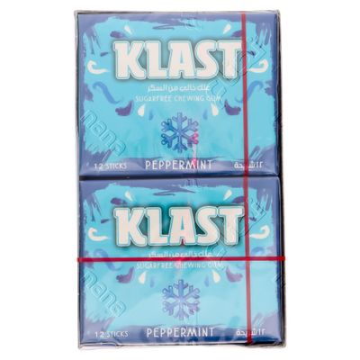 كلاست علك  بنكهة النعناع الحار خالي من السكر 12 شريحة × 10