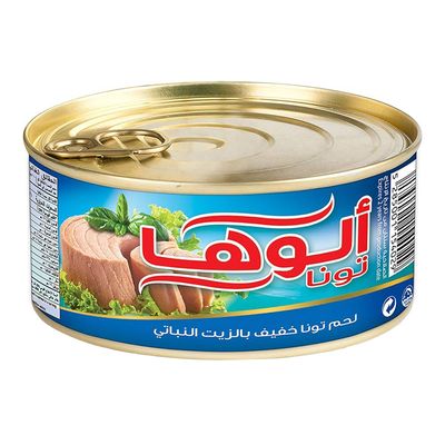 الوها تونا خفيف بالزيت النباتي 100 جرام