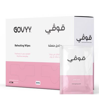 Gouvy Refreshing Pink & White Tissues - 50 Tissues