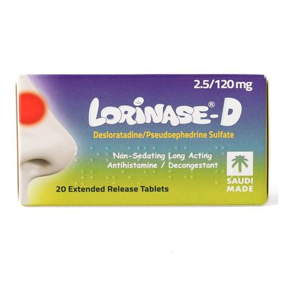 Lorenz D Anti-Allergy And Decongestant Tablets 20 Capsules