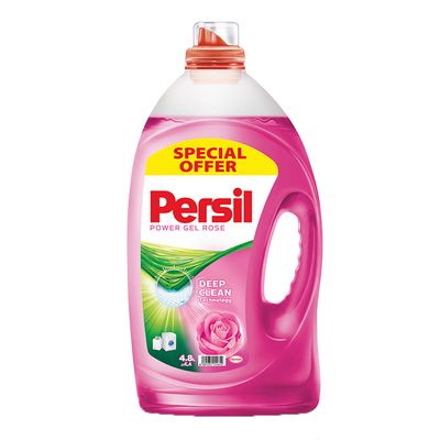 Persil Liquid Laundry Detergent Power Gel Rose Scent 4.8 L