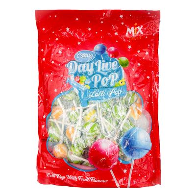 Day Live Pop Lollipop With Mix Fruits Flavor 40 Pieces