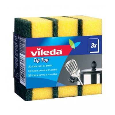 Vileda Cleaning Sponge Tip Top 3 Pieces