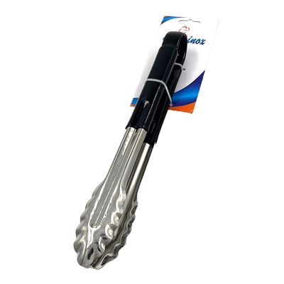 Man inax Small Black Steel Tongs 246007102mm